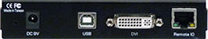 DX100 transmitter back panel