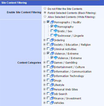 Orange Filter Categories